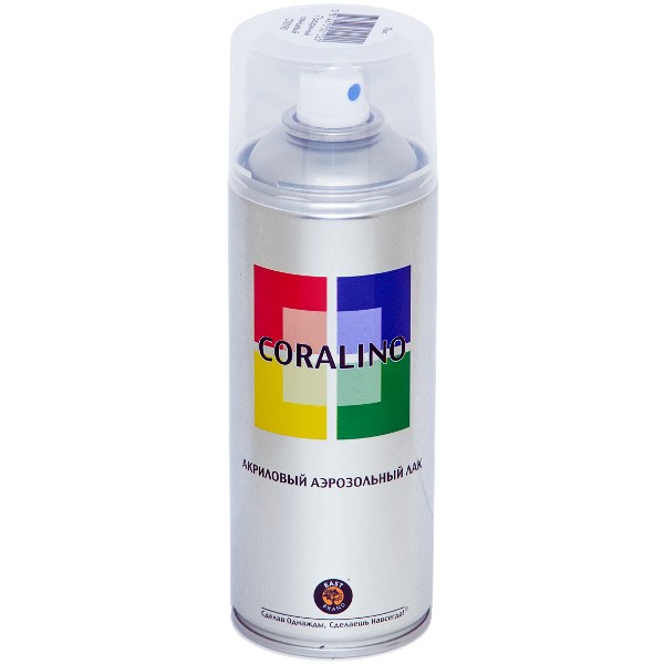 Лак аэрозольный CORALINO, глянцевый