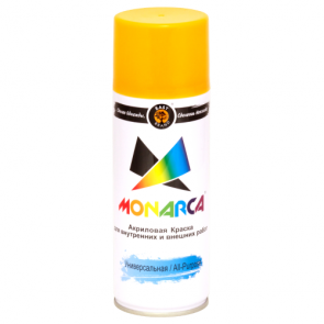 Краска аэрозольная MONARCA, RAL1003 сигнальный желтый