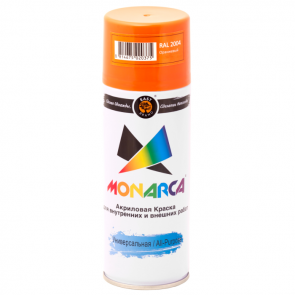 Краска аэрозольная MONARCA, RAL2004 оранжевый