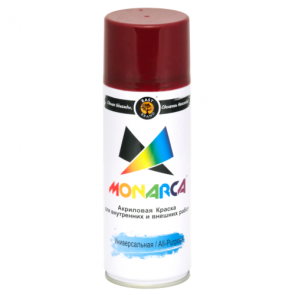 Краска аэрозольная MONARCA, RAL3005 красное вино