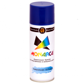 Краска аэрозольная MONARCA, RAL5005 сигнальный синий