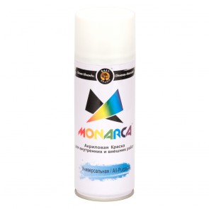 Краска аэрозольная MONARCA, RAL9003 белый матовый