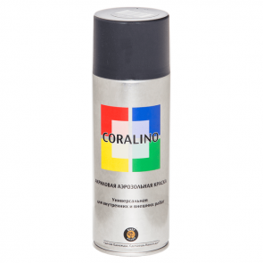 Краска аэрозольная Coralino, 200 г., RAL7024 (Серый Графит)