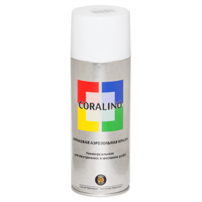 Краска аэрозольная Coralino, 200 г., RAL9003 (Белый Глянцевый)