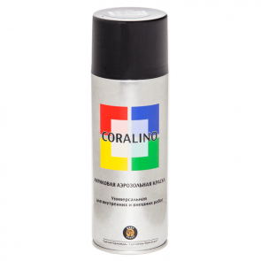 Краска аэрозольная Coralino, 200 г., RAL9005 (Черный Глянцевый)